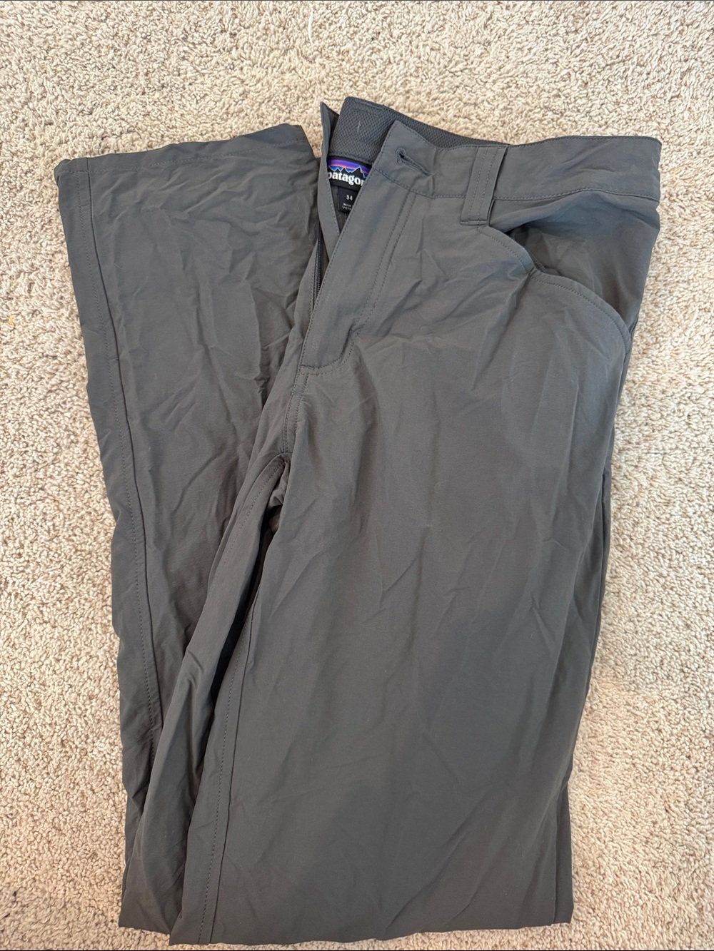 Patagonia Men’s Charcoal Grey Hiking Chinos